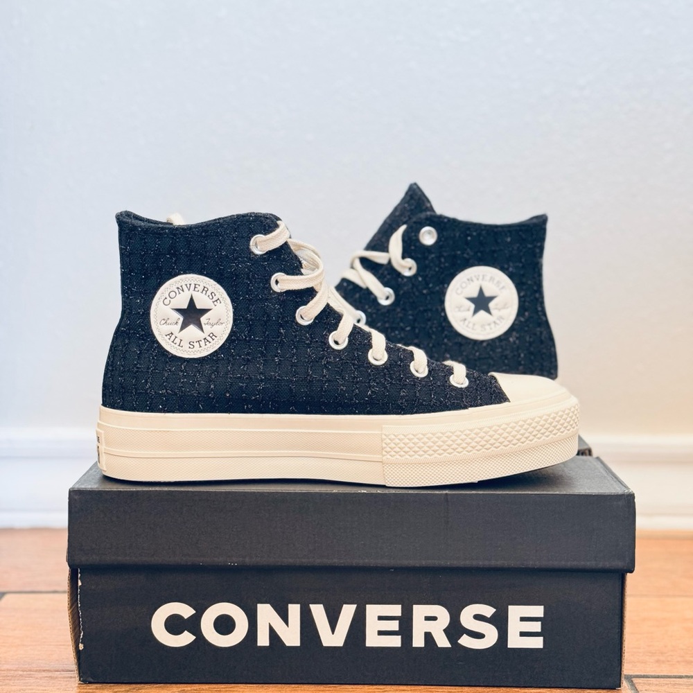 Converse Chuck Taylor All Star Lift Platform Tweed Shimmer